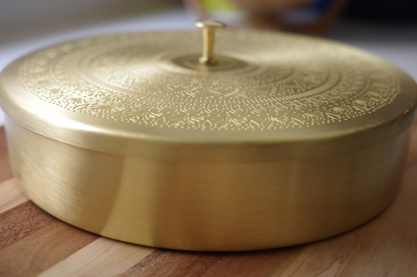 Handcrafted Brass Spice Box