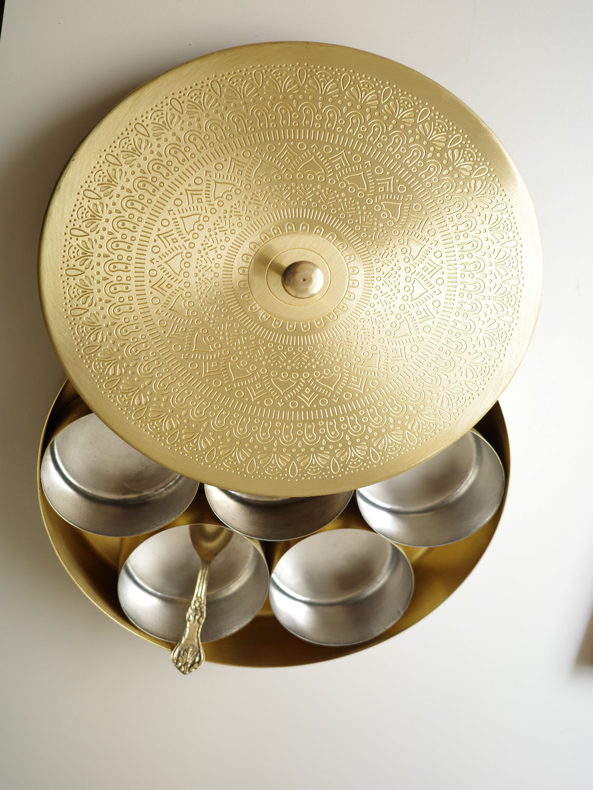 Handcrafted Brass Spice Box