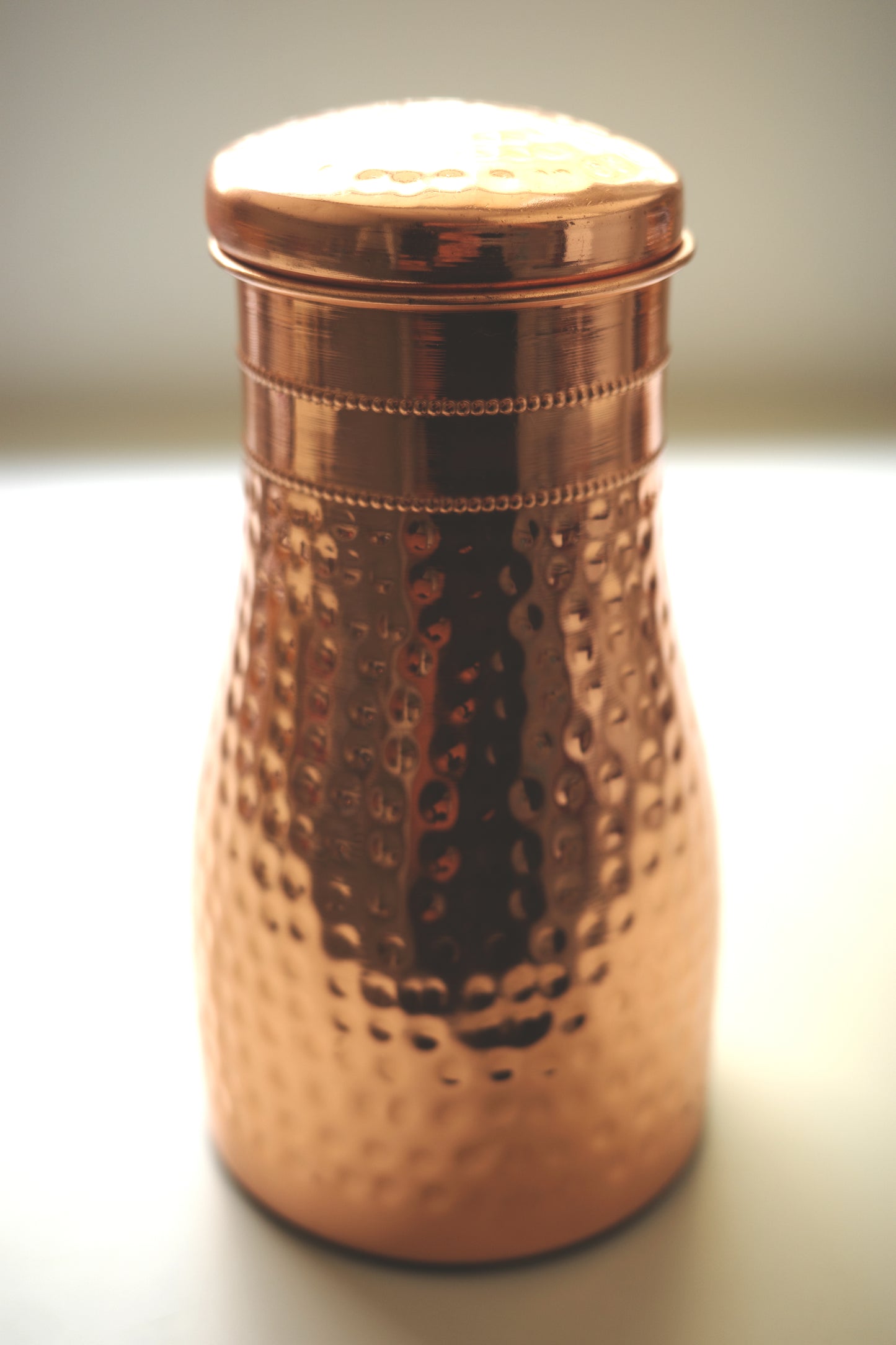 Hammered Copper Water Carafe
