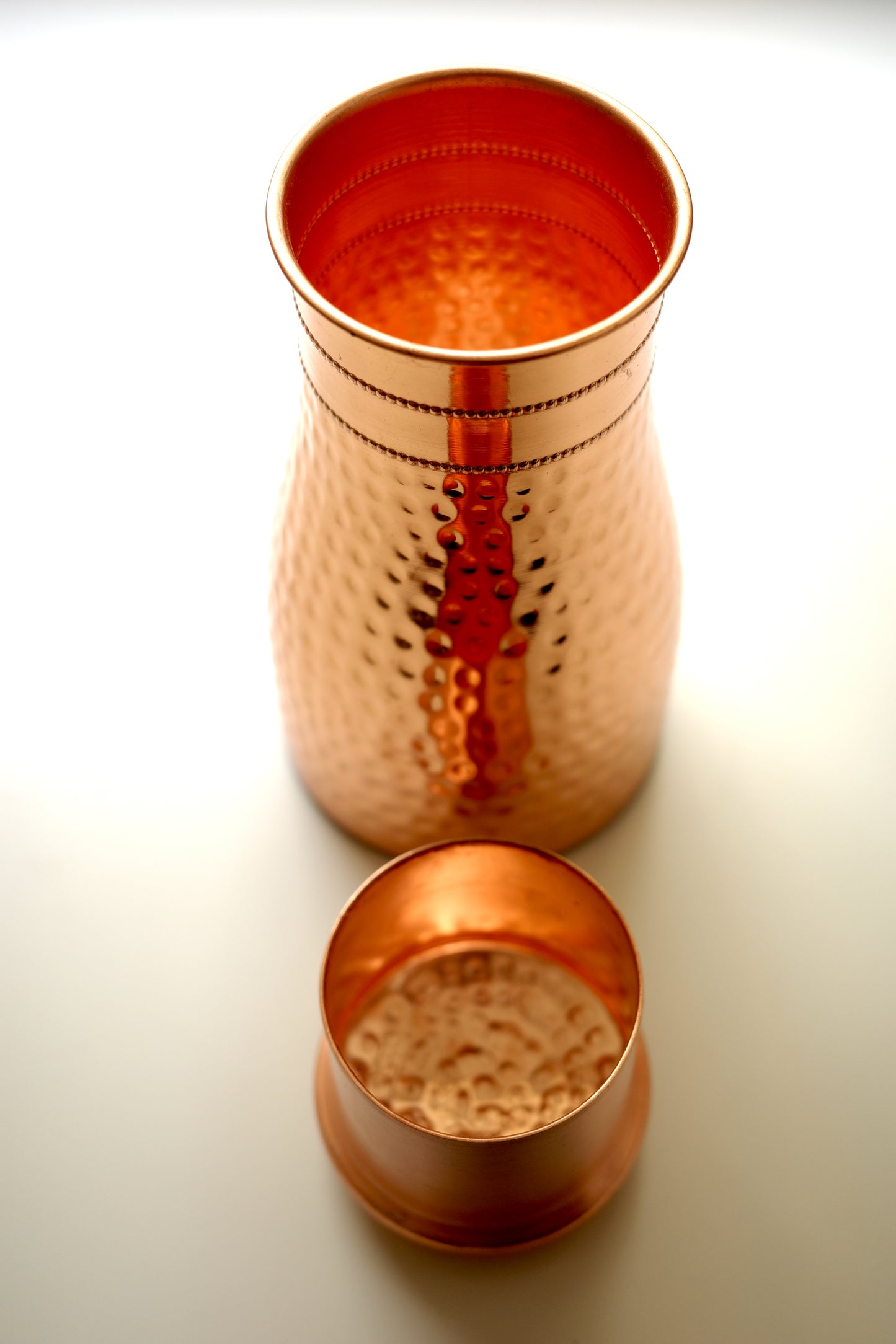 Hammered Copper Water Carafe