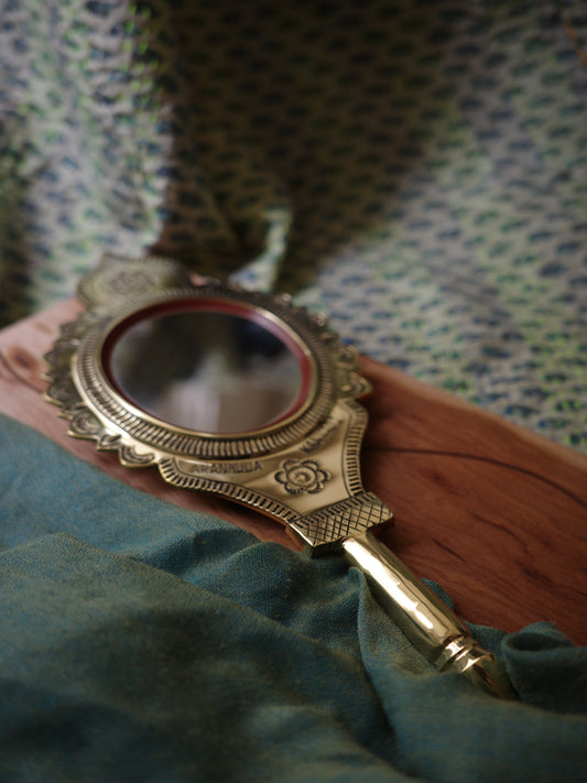 Handmade Aranmula Kannadi Metal Mirror