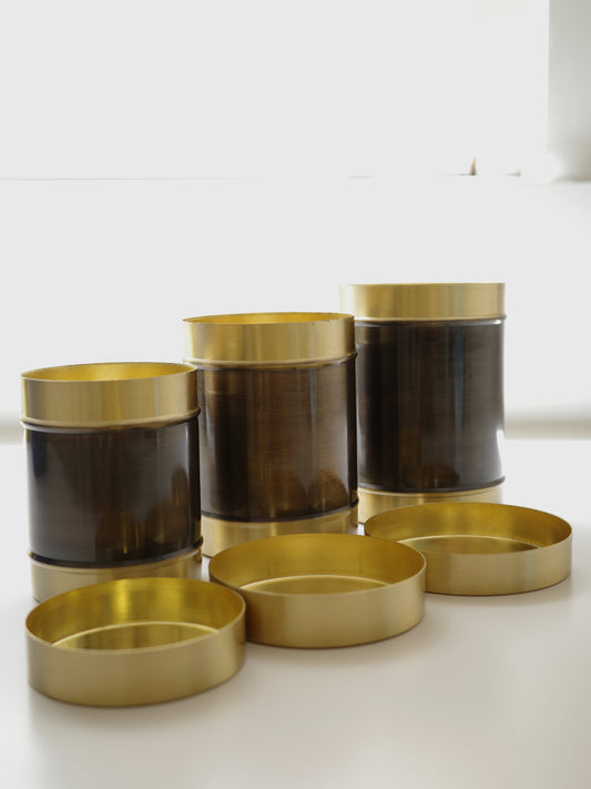 Handcrafted Brass Canister Set