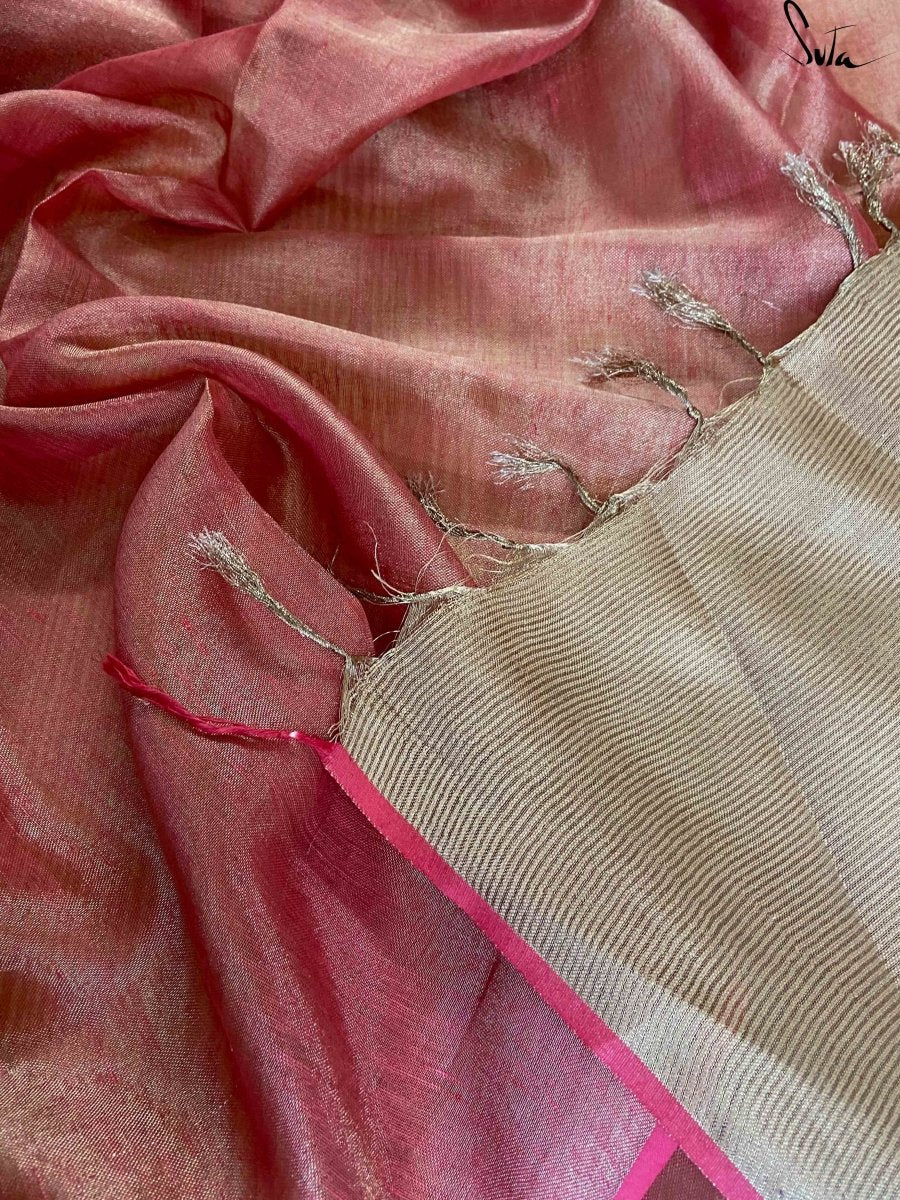 Raga Abhogi Linen Zari Saree