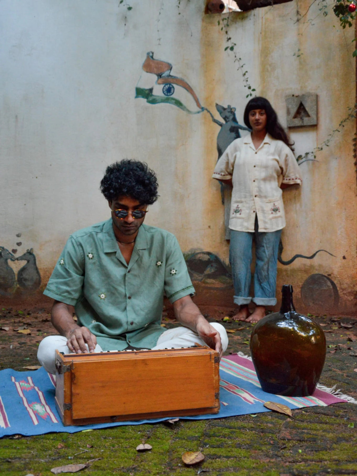 Mirror Mirror Green Linen Shirt
