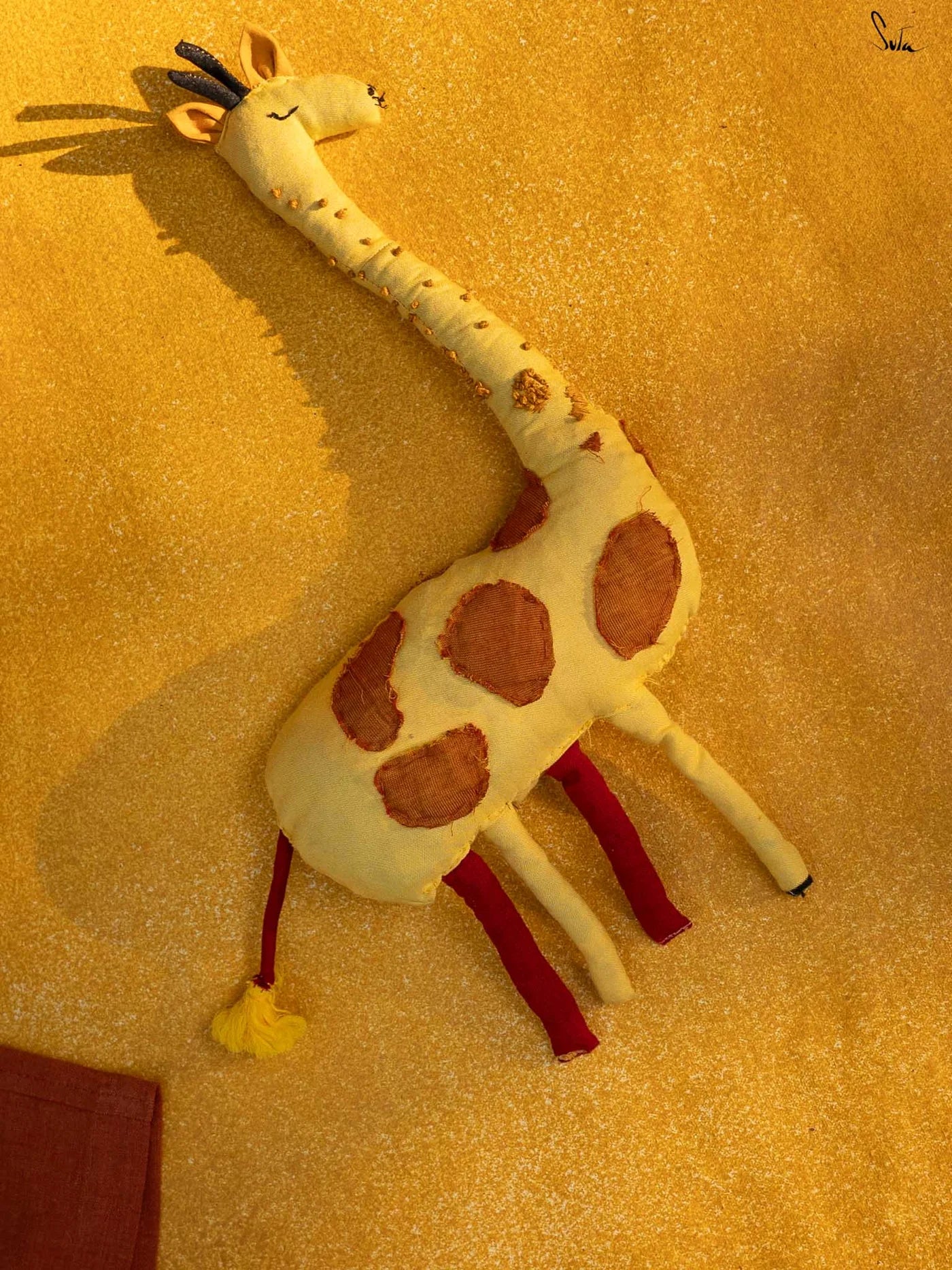 Bizzy Boom Multicolor Cotton Giraffe Stuffed Toy