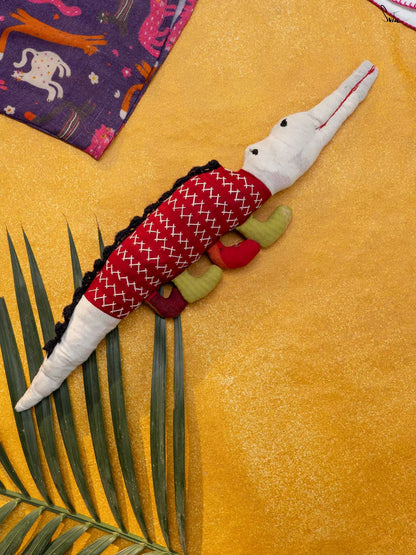 Crocopop Multicolor Cotton Crocodile Stuff Toy