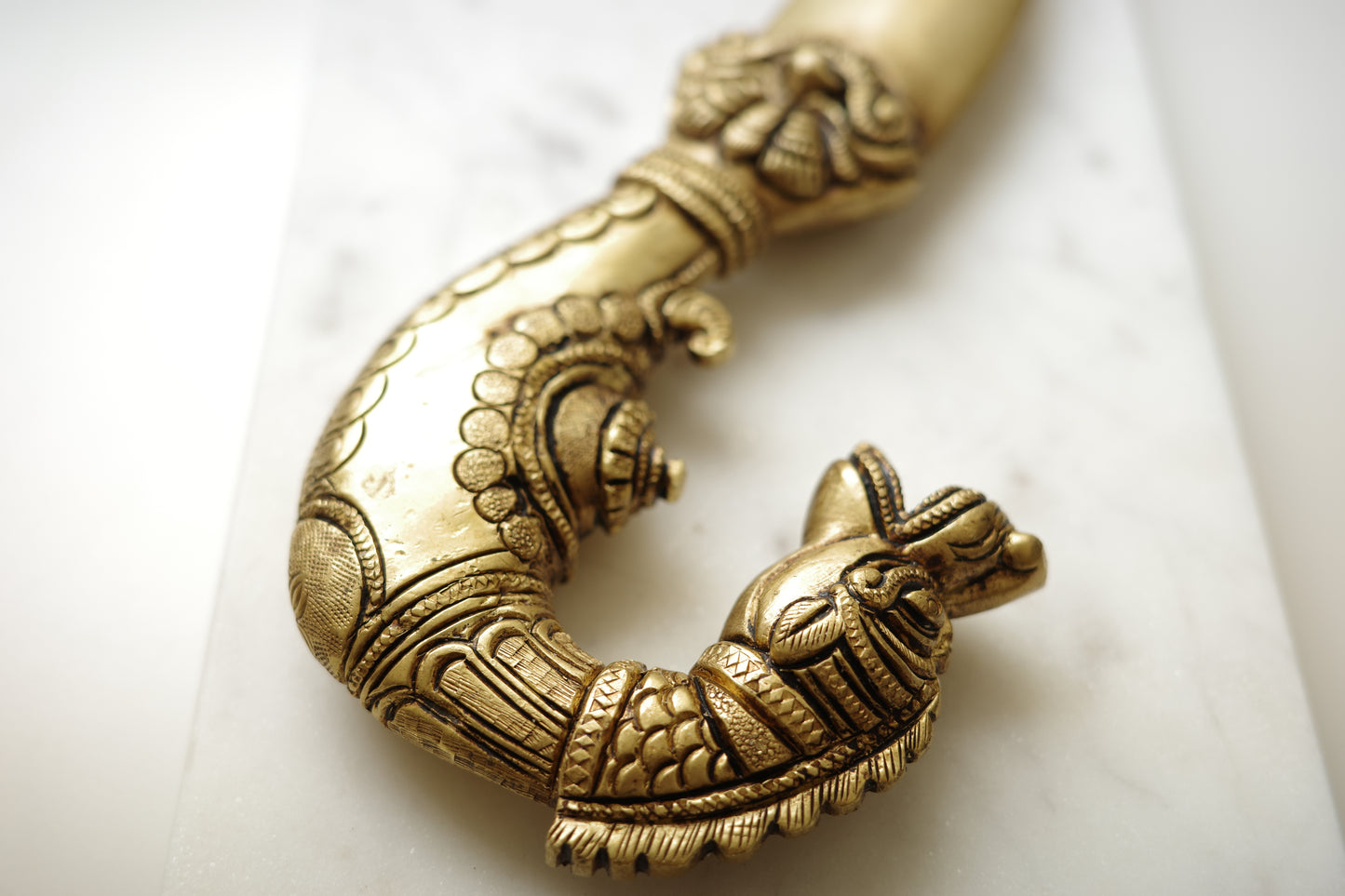 Hand Carved Brass Knife