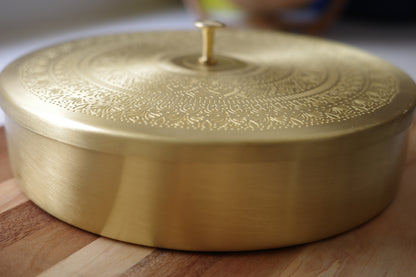 Handcrafted Brass Spice Box