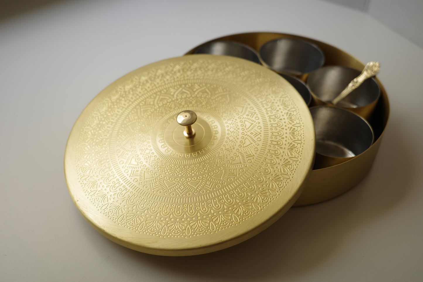 Handcrafted Brass Spice Box