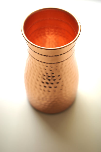 Hammered Copper Water Carafe