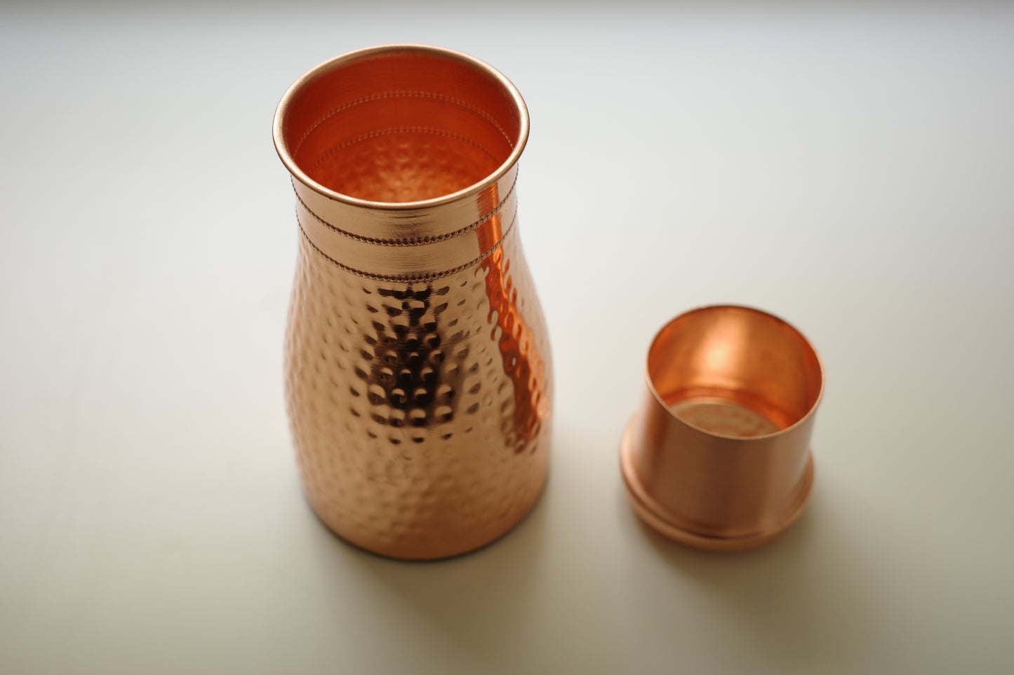 Hammered Copper Water Carafe
