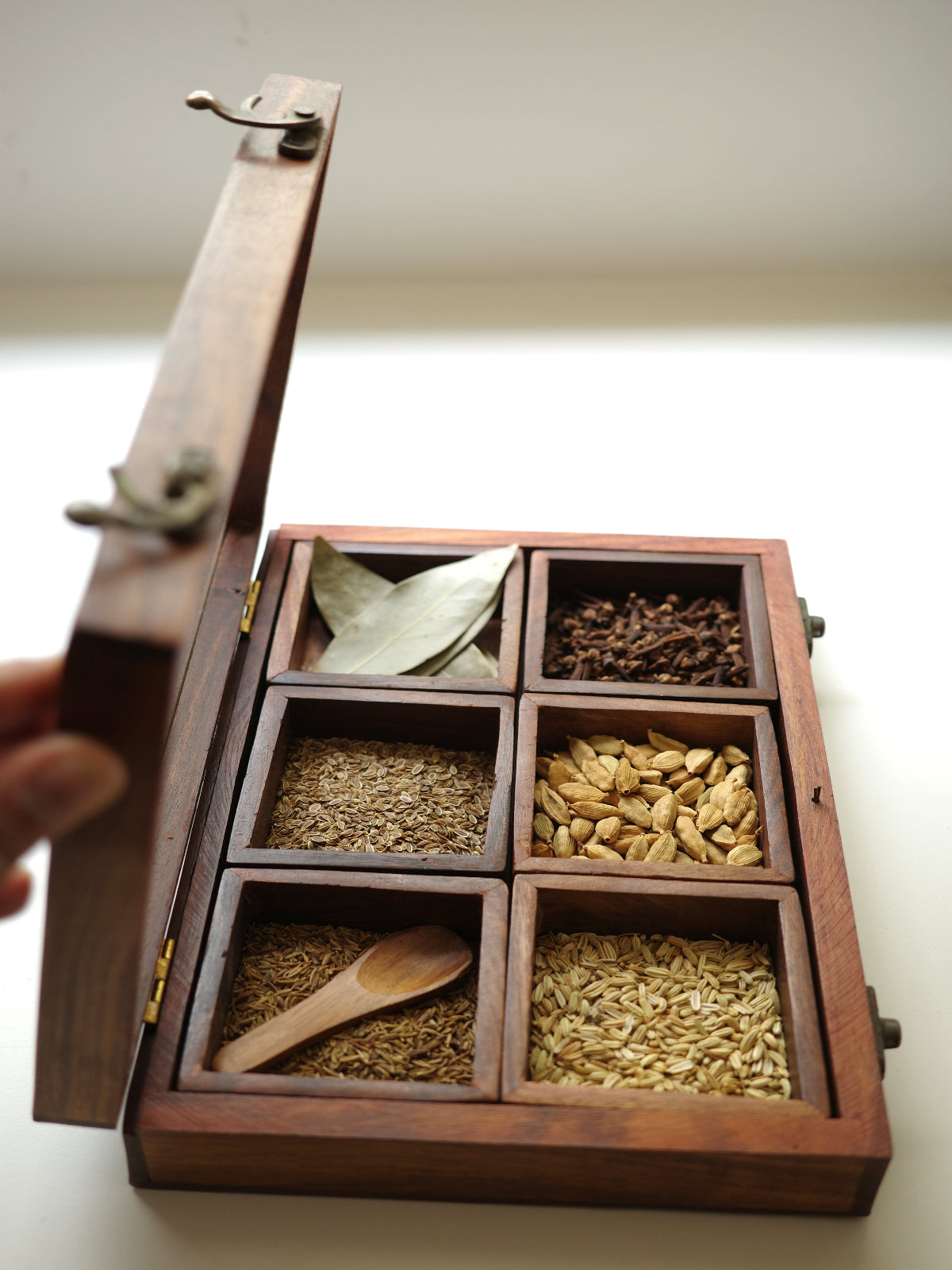 Handcrafted wooden Tea/Spice Storage