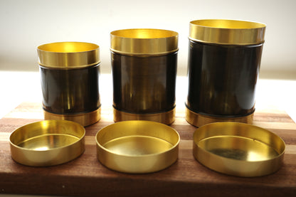 Handcrafted Brass Canister Set