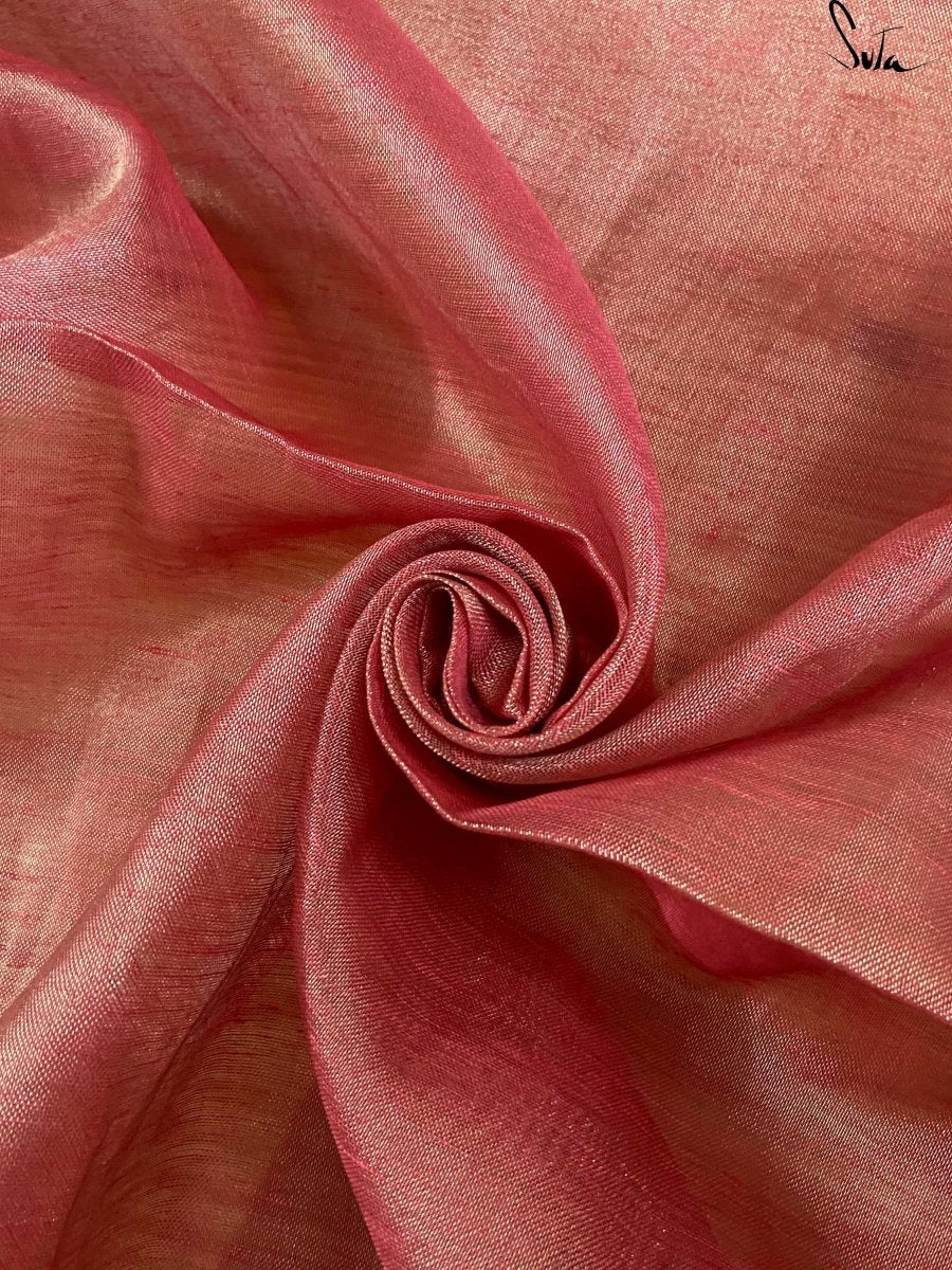 Raga Abhogi Linen Zari Saree